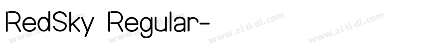 RedSky Regular字体转换